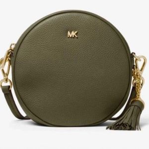 Michael Kors olive green canteen crossbody